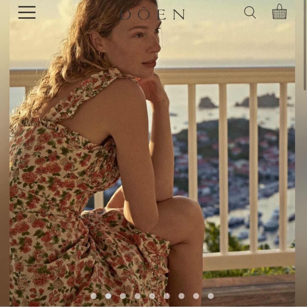 Doen Roma Dress in Lydden Garden, Size Large